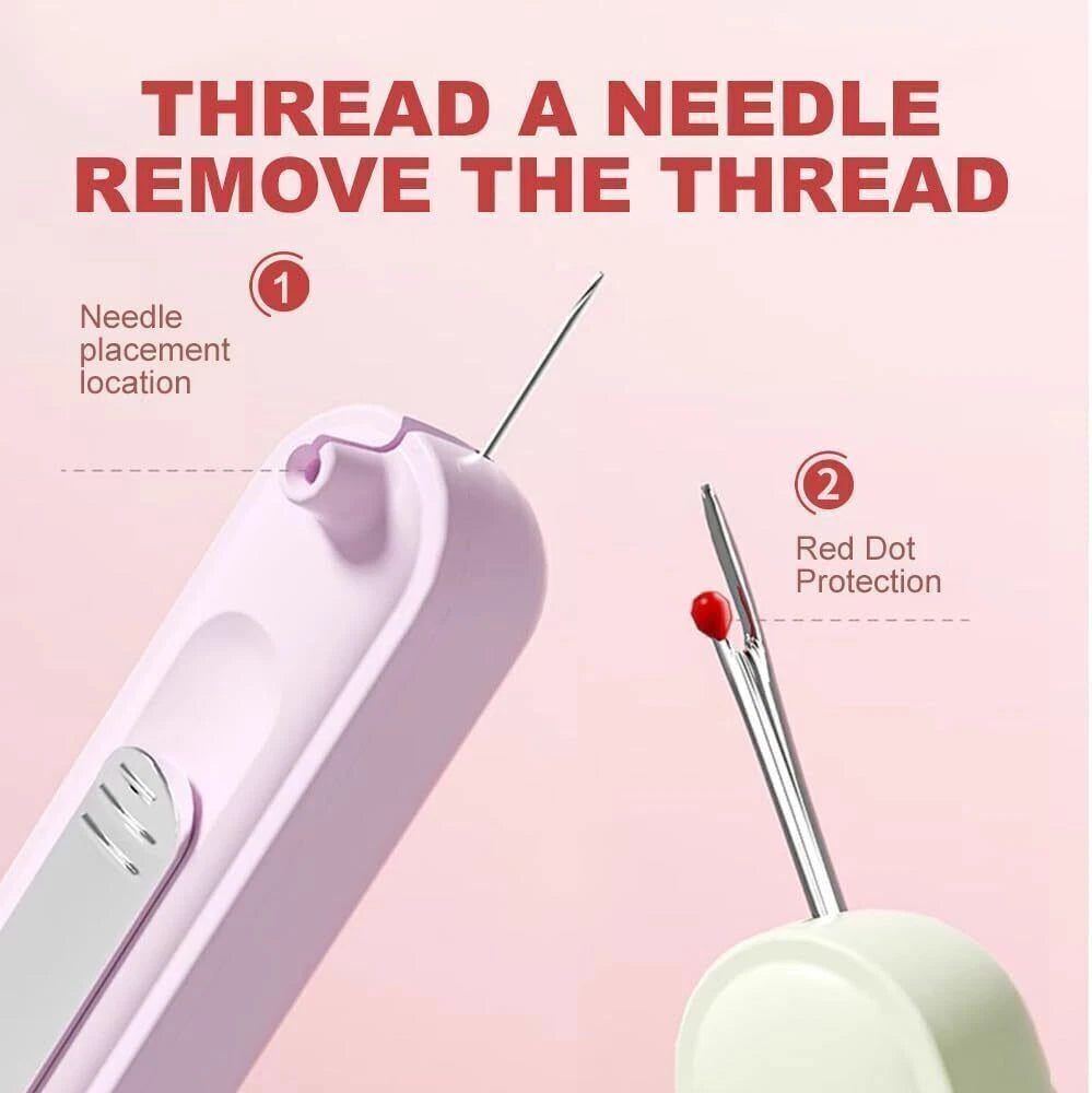 StitchMaster Pro Duo — Automatic Needle Threader Tool for Easy Sewing & Repairs