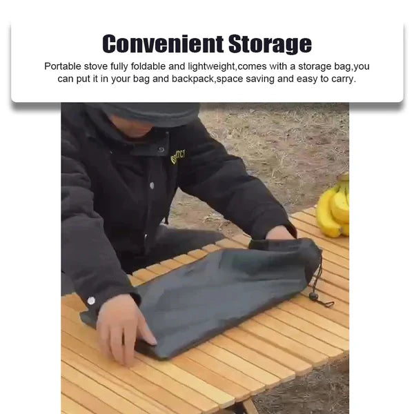 Churrasqueira portátil dobrável a carvão para cozinhar ao ar livre