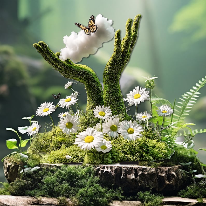 MysticBloom - Piquet decorativo da giardino incantato per esterni