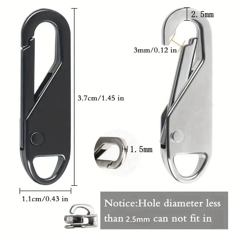 GripFixPro — Universal Replacement Zipper Pull Tabs Set (5 Pcs)