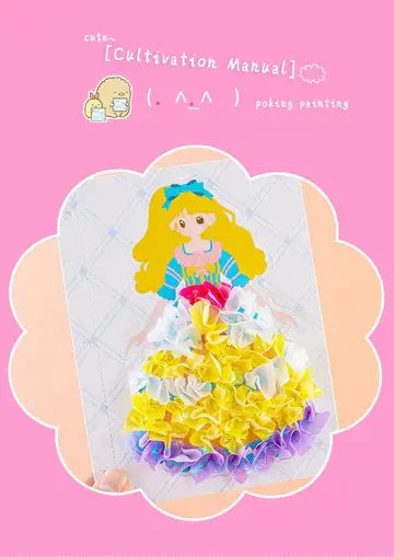 Gyermekkori végtelen álom, kézzel festett