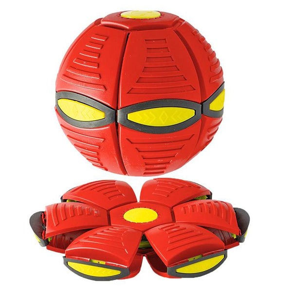 FlyMorph – förvandlingsbar kastskiva och boll-leksak