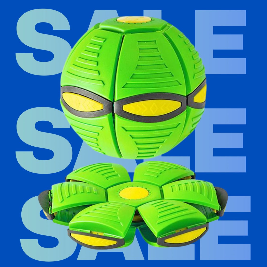 FlyMorph – förvandlingsbar kastskiva och boll-leksak