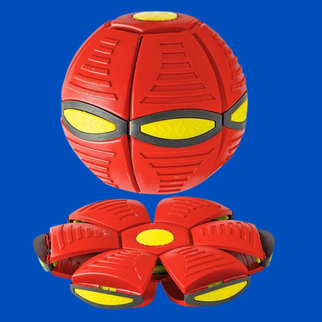FlyMorph – förvandlingsbar kastskiva och boll-leksak