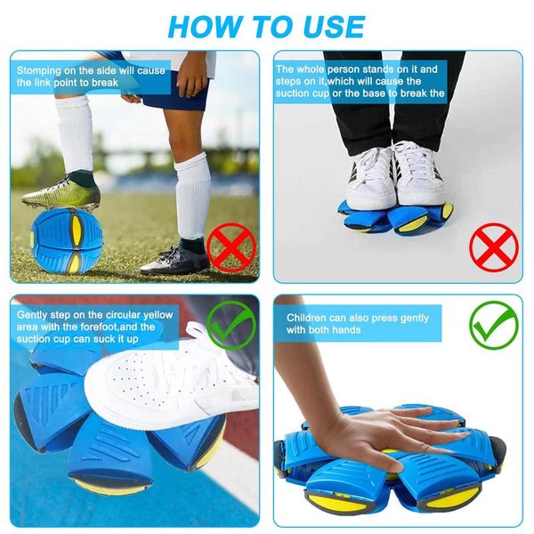 FlyMorph – förvandlingsbar kastskiva och boll-leksak