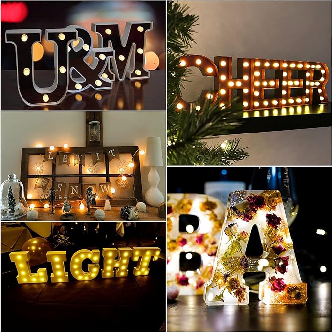 BloomLetter - Personalized Floral Resin Letter Light