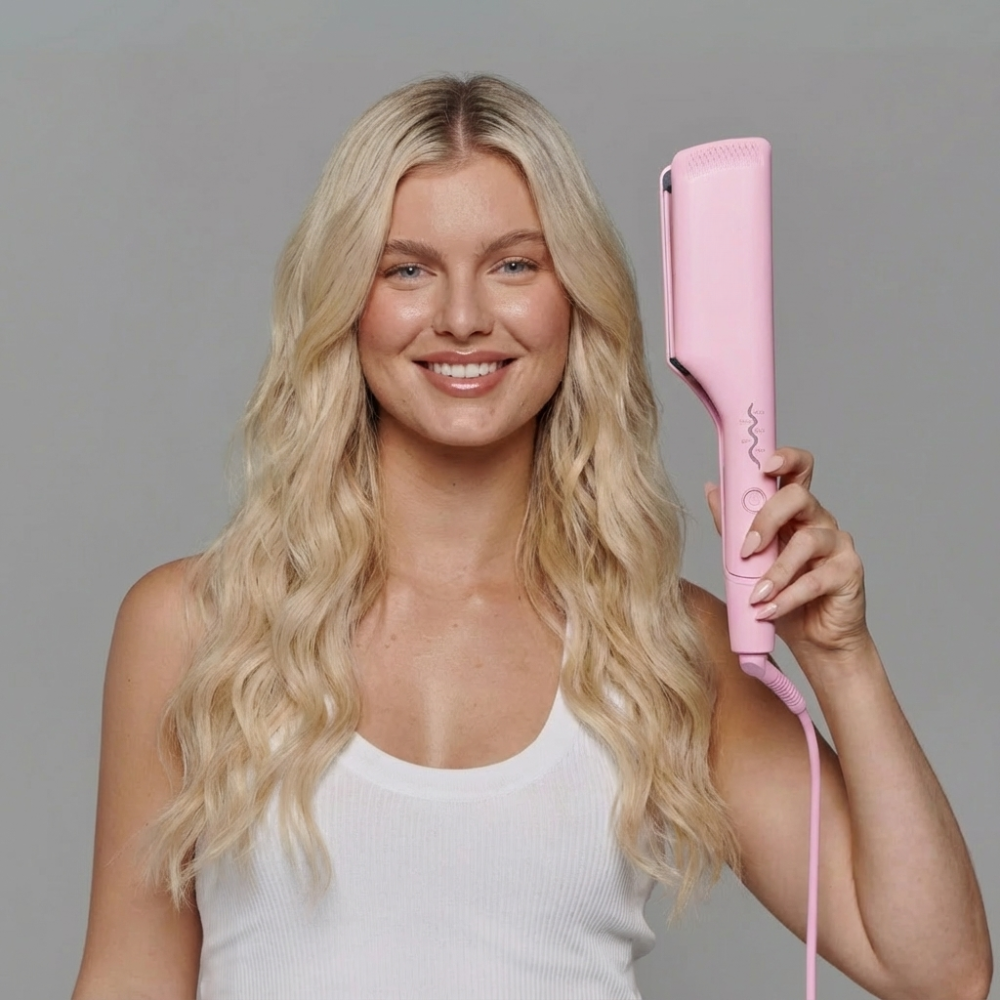 LumiFleur — Escova Alisadora Sem Fio para Estilizar e Cuidados Diários