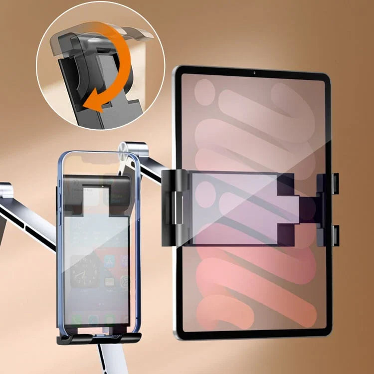 EliteStand - Adjustable Aluminum Tablet & Phone Desk Mount Stand