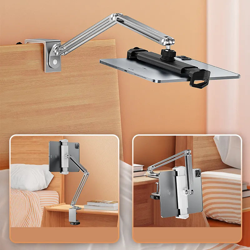 EliteStand - Adjustable Aluminum Tablet & Phone Desk Mount Stand