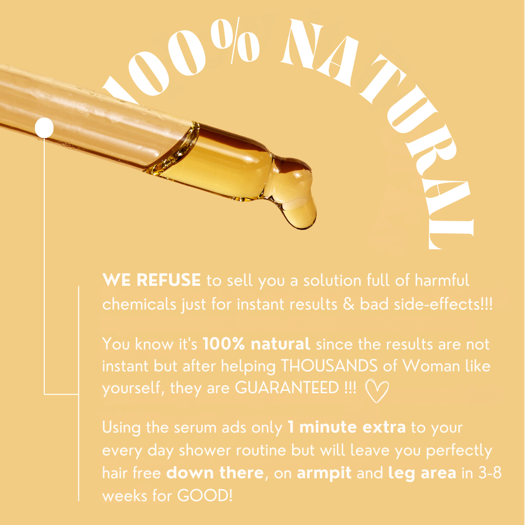 Sérum suave para eliminar el vello corporal