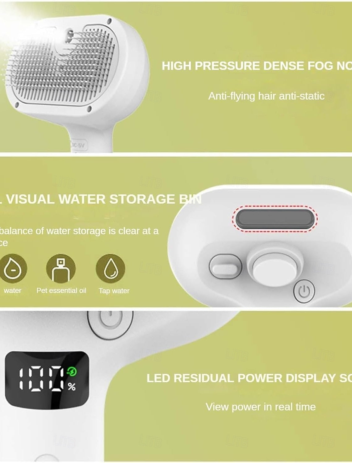 Kíméletes állatápoló kefe macskáknak és kutyáknak