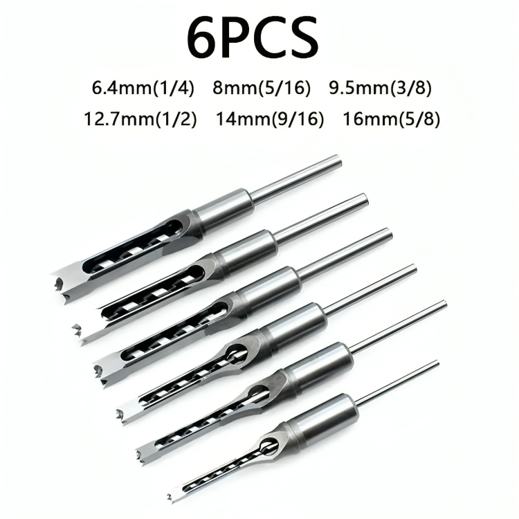 TrueEdge — Zestaw wierteł do otworów kwadratowych do obróbki drewna