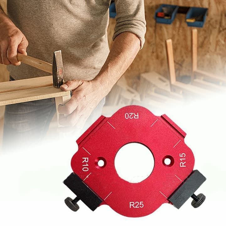 CornerCommand — 4-in-1 Corner Radius Template for Woodworking