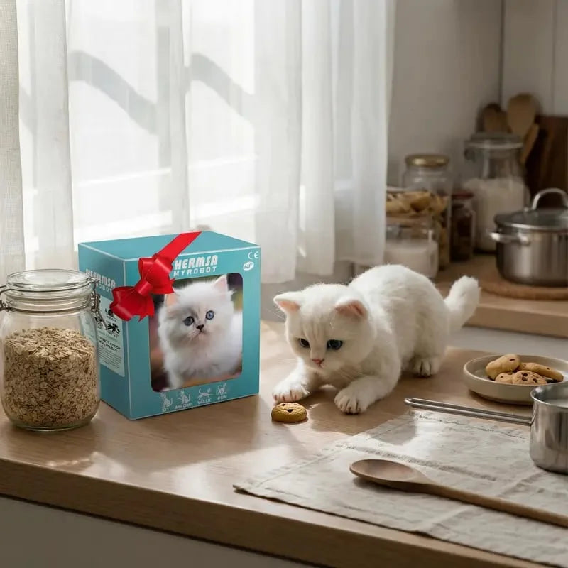 WhiskerWave — 子供と動物愛好家のためのインタラクティブロボット猫おもちゃ