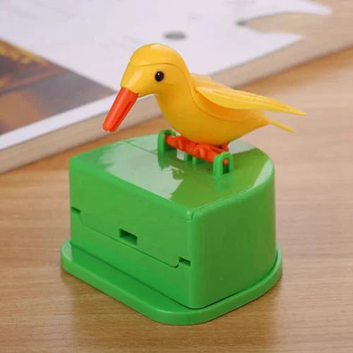 Perching Bird Toothpick Dispenser for Tabletop Use