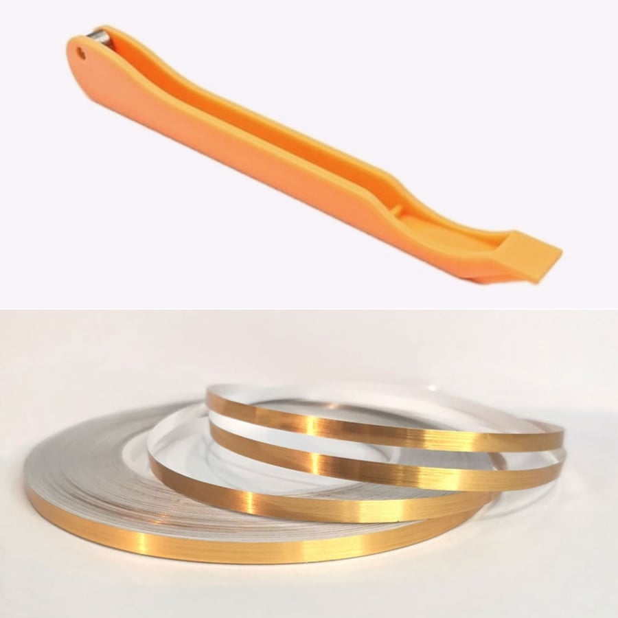 Glass Foiling Tool with Decorative Foil Strips