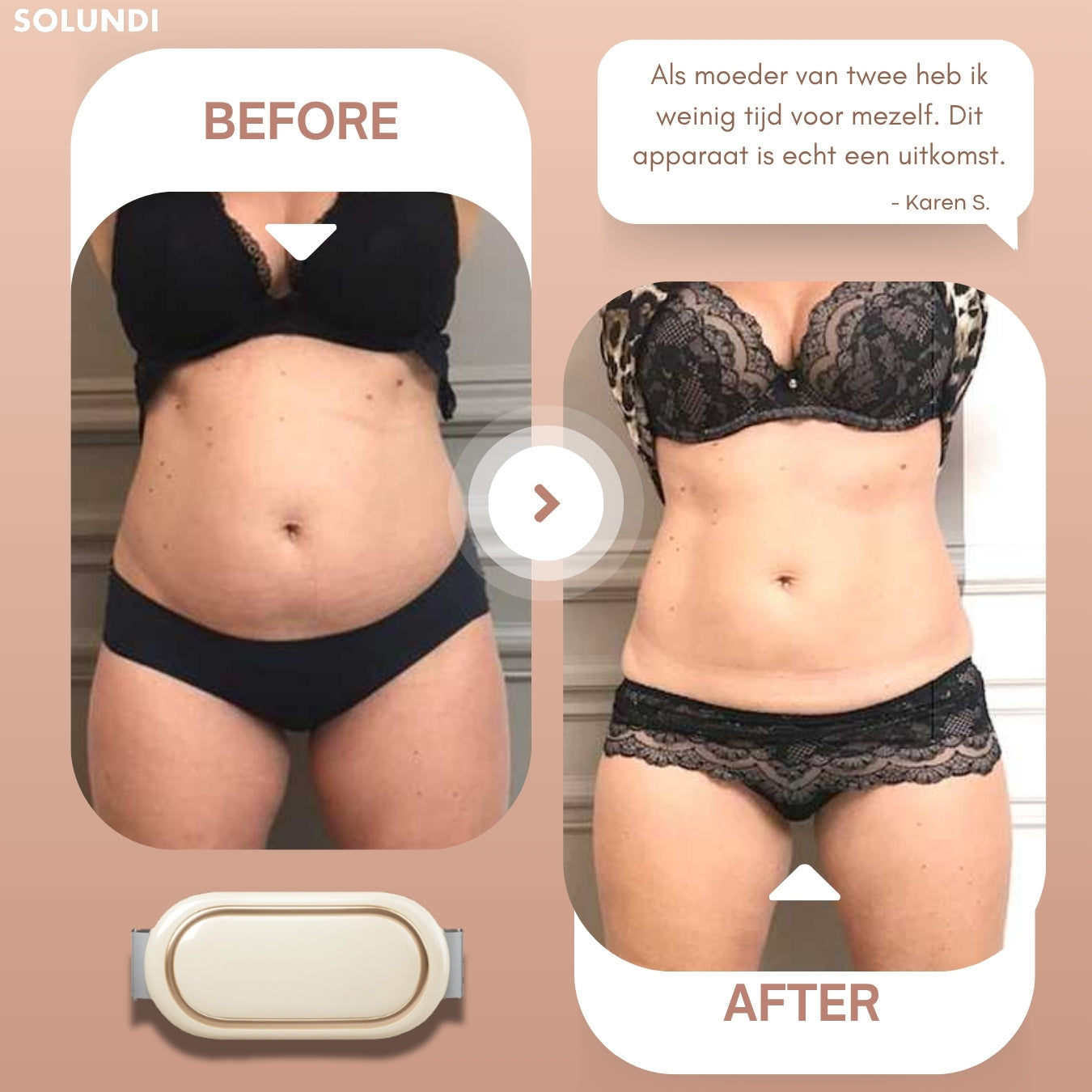 HeatSculpt - Abdominal Slimming & Heating Massage Belt