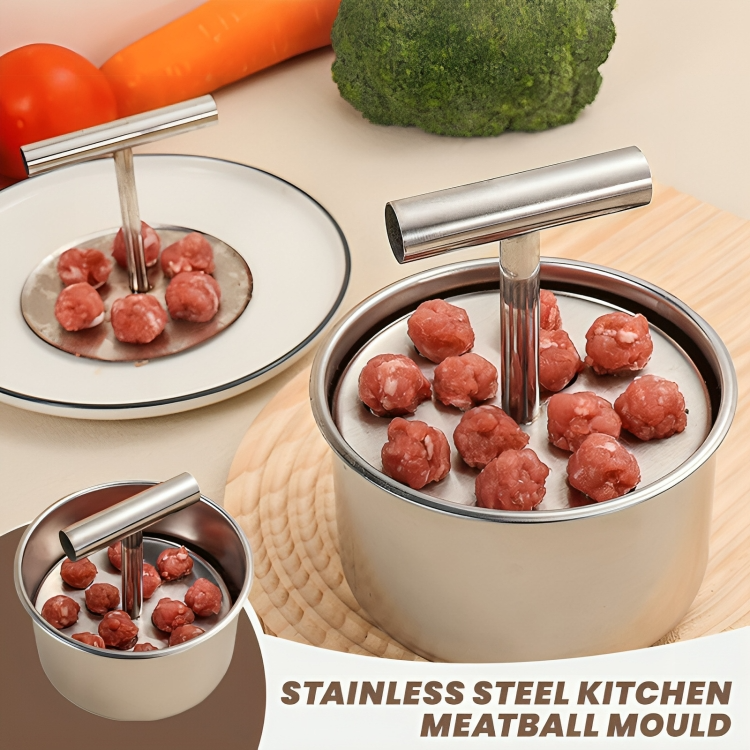 MeatPress - Stainless Steel Meatball Maker Mold
