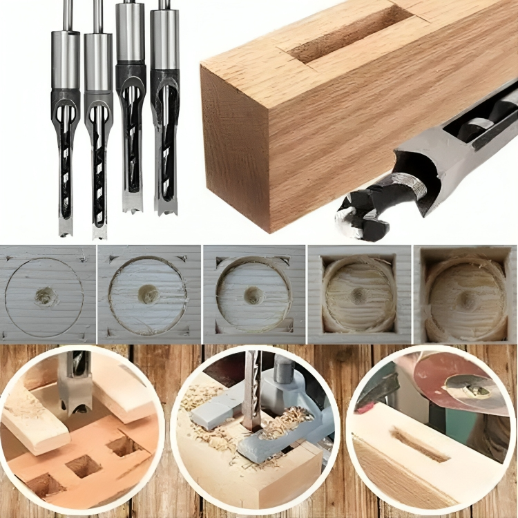 ChiselPro - Square Hole Wood Drill Bit Set