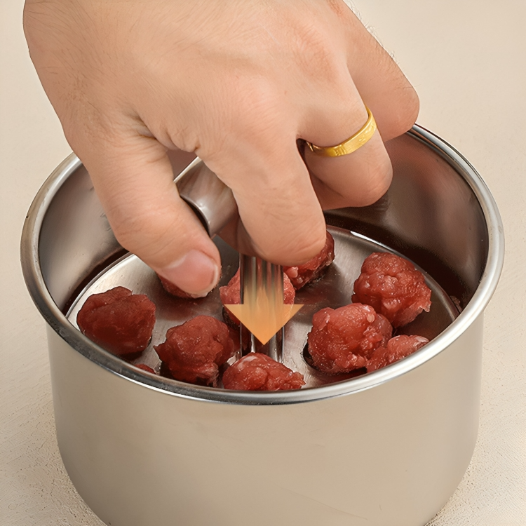MeatPress - Stainless Steel Meatball Maker Mold