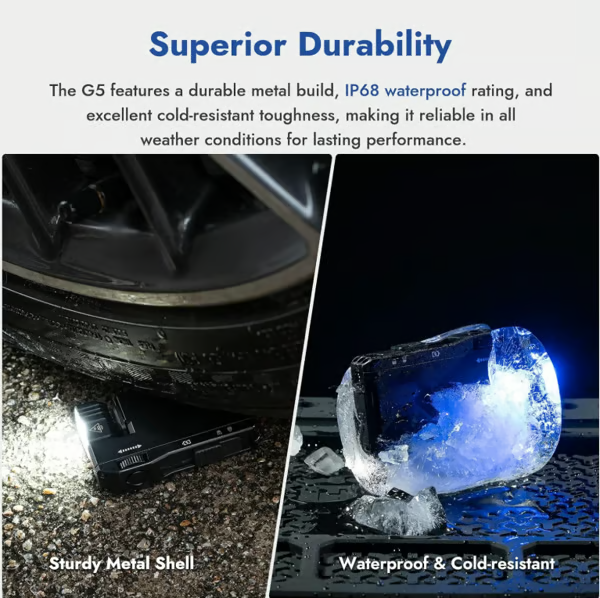 WUBENG5 MicroBeam zseblámpa – 400 lumen, USB‑C-n keresztül újratölthető