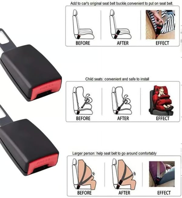 SeatLock – Car Seat Belt Buckle Extender Pair