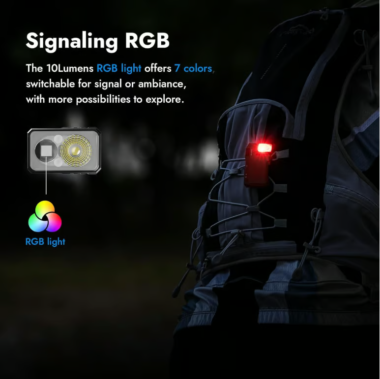 WUBENG5 MicroBeam zseblámpa – 400 lumen, USB‑C-n keresztül újratölthető