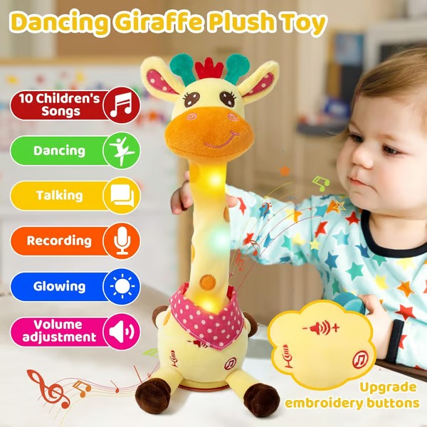 JungleJive - Dancing Giraffe Toy with Lights & Music