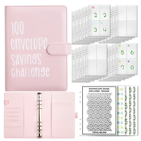 SaveWise – 100 Envelope Budgeting Challenge Binder