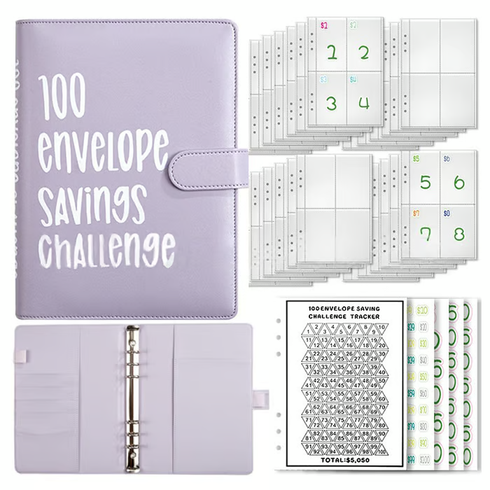 SaveWise – 100 Envelope Budgeting Challenge Binder