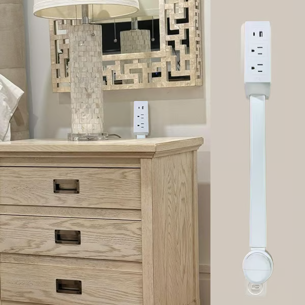 PowerNest - Magnetic Power Strip with Rotating Outlet Design