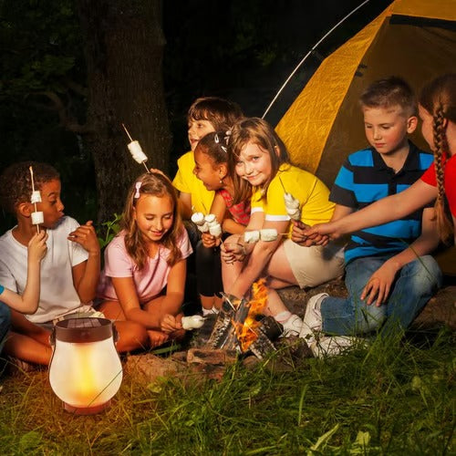 LumaFlare Pro - Solar Flame Effect Lantern for Outdoor Spaces