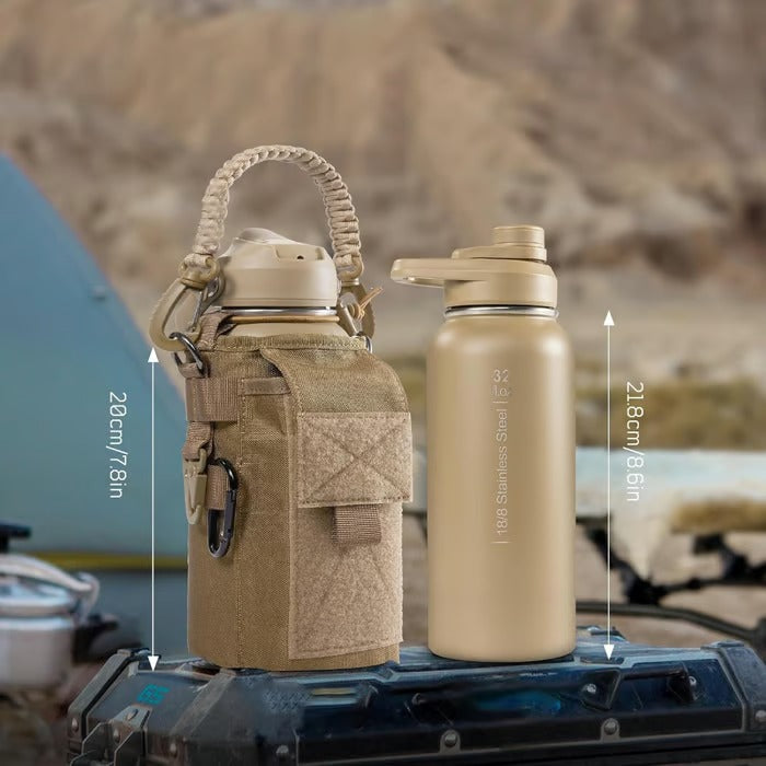 HydraCore Butelka na wodę 64oz z izolacją termiczną i pokrywką ze słomką