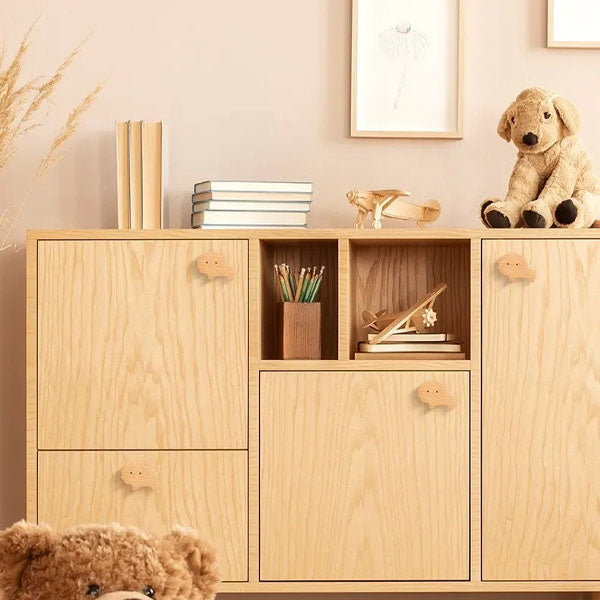 NordicPals – Sett med dyreformede veggkroker i tre