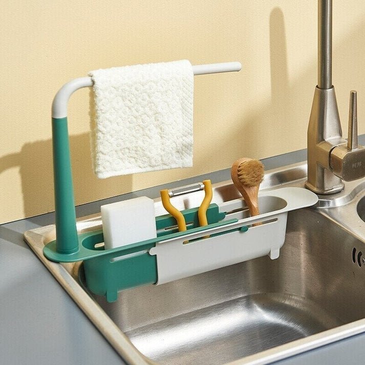 PureSpanx — Telescopic Sink Storage Rack Organizer