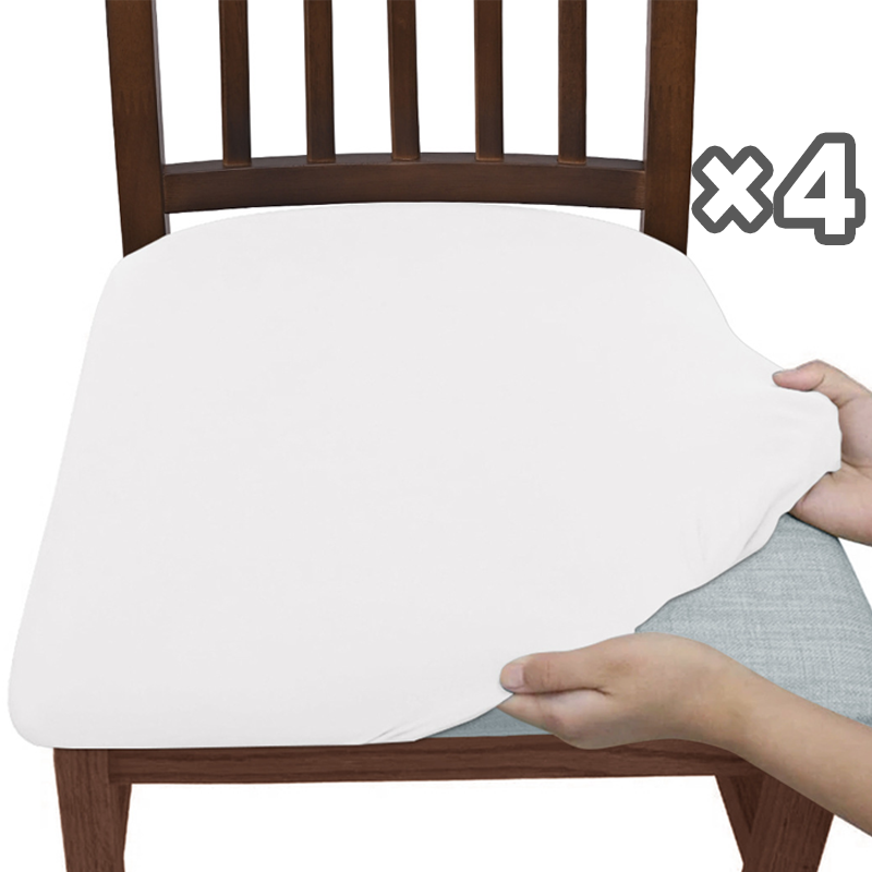 Seatella－ダイニング用椅子座面の伸縮カバー（4枚組）