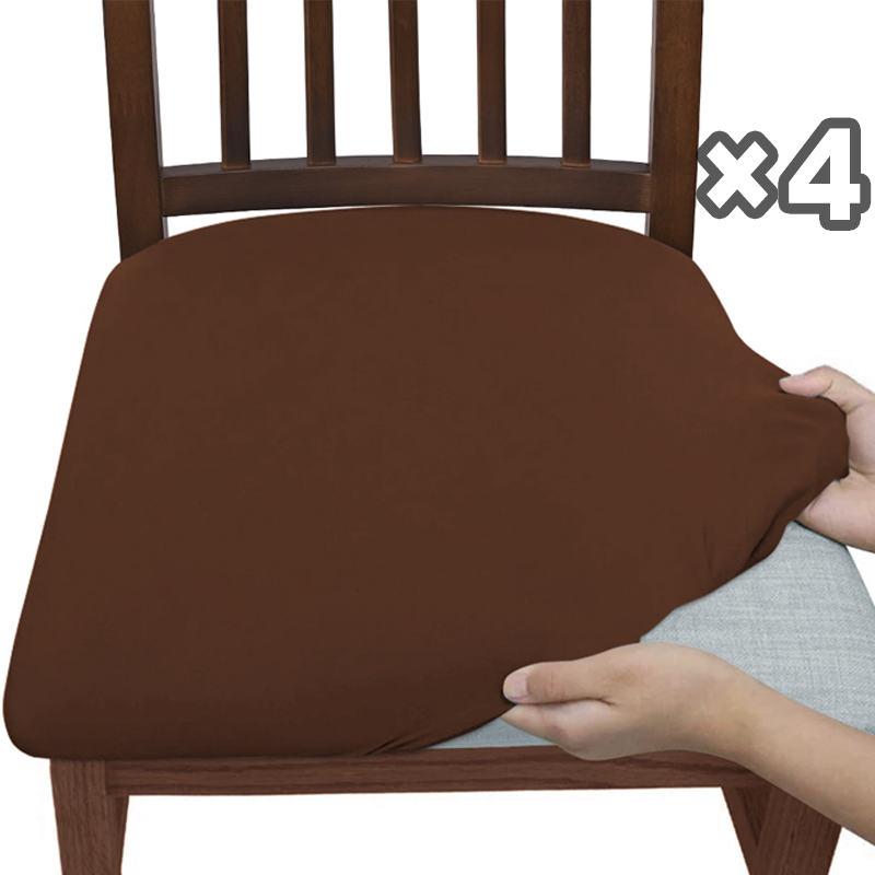 Seatella－ダイニング用椅子座面の伸縮カバー（4枚組）