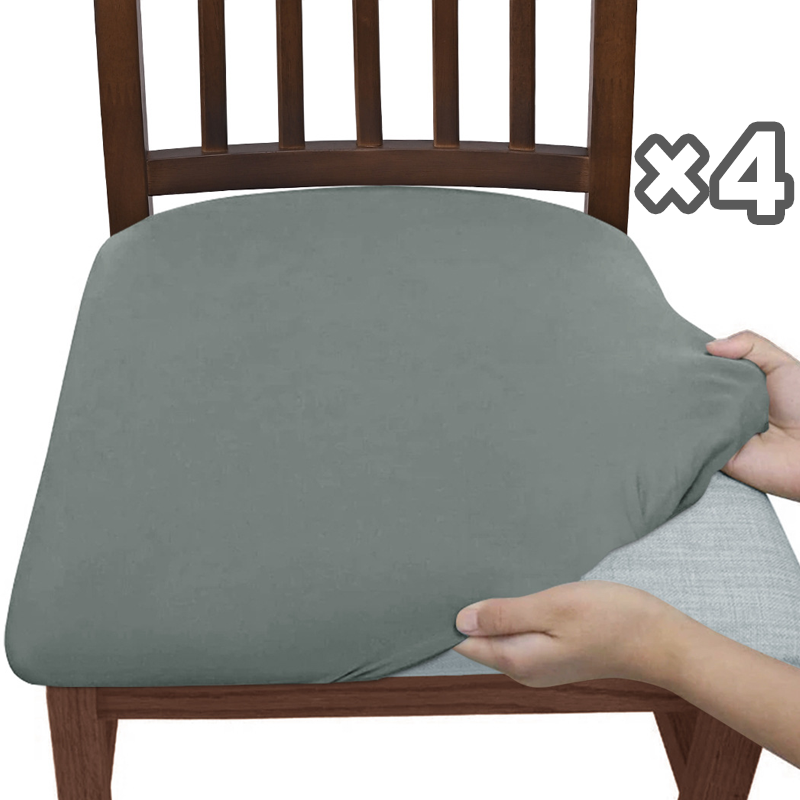 Seatella－ダイニング用椅子座面の伸縮カバー（4枚組）
