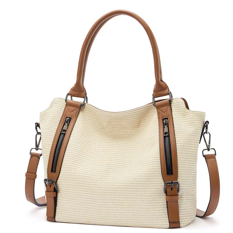 Everyday Structured Tote Bag with Zip Closure