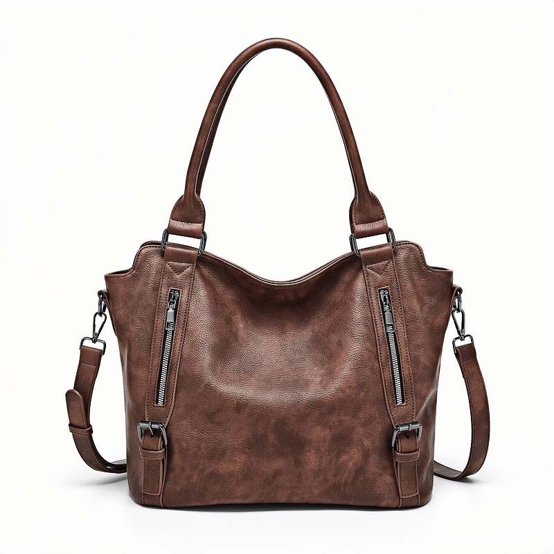 Everyday Structured Tote Bag with Zip Closure