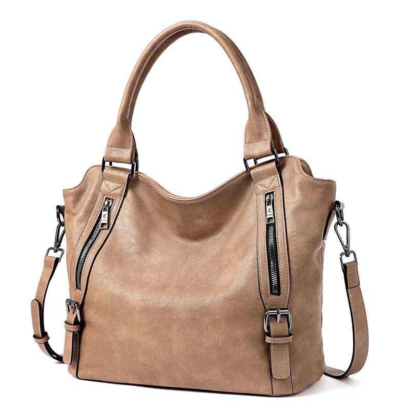 Everyday Structured Tote Bag with Zip Closure
