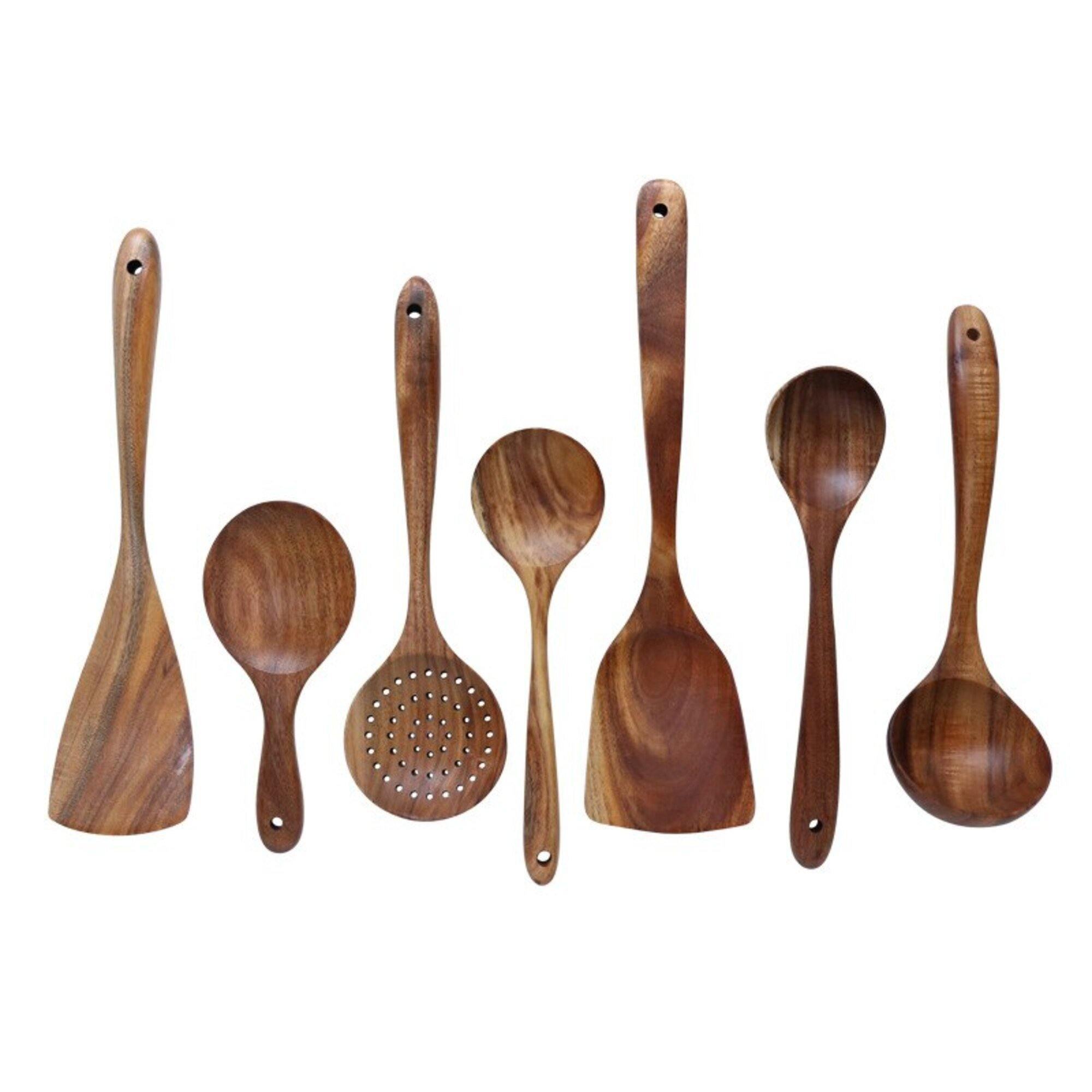 TeakTouch - Wooden Cooking Utensil Set