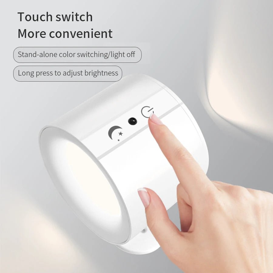 LumaFlex — Rechargeable Magnetic LED Wall Light with Remote