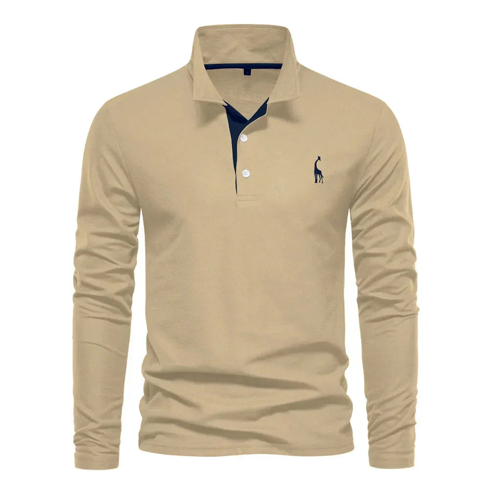 Adrian | Long Sleeve Polo Shirt